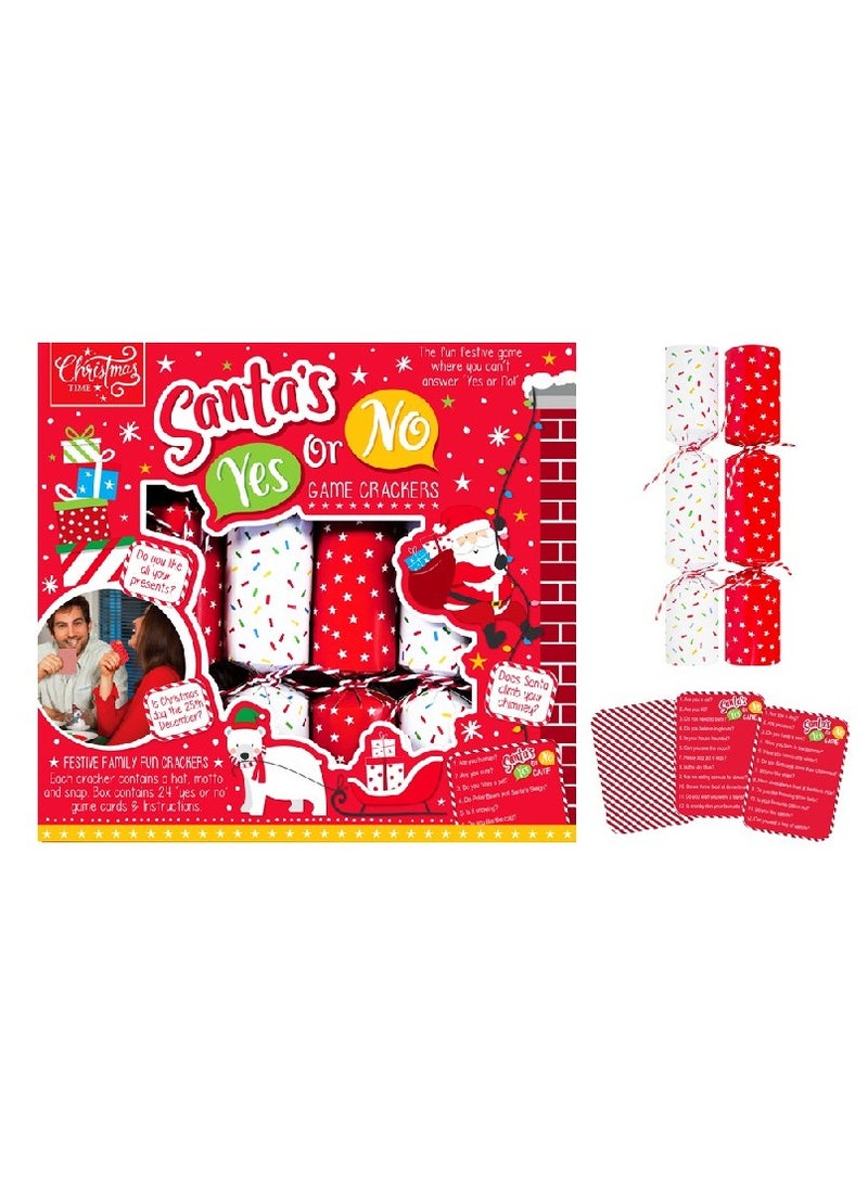 Rsw 6 Santa'S Yes Or No Game Crackers 9 inch