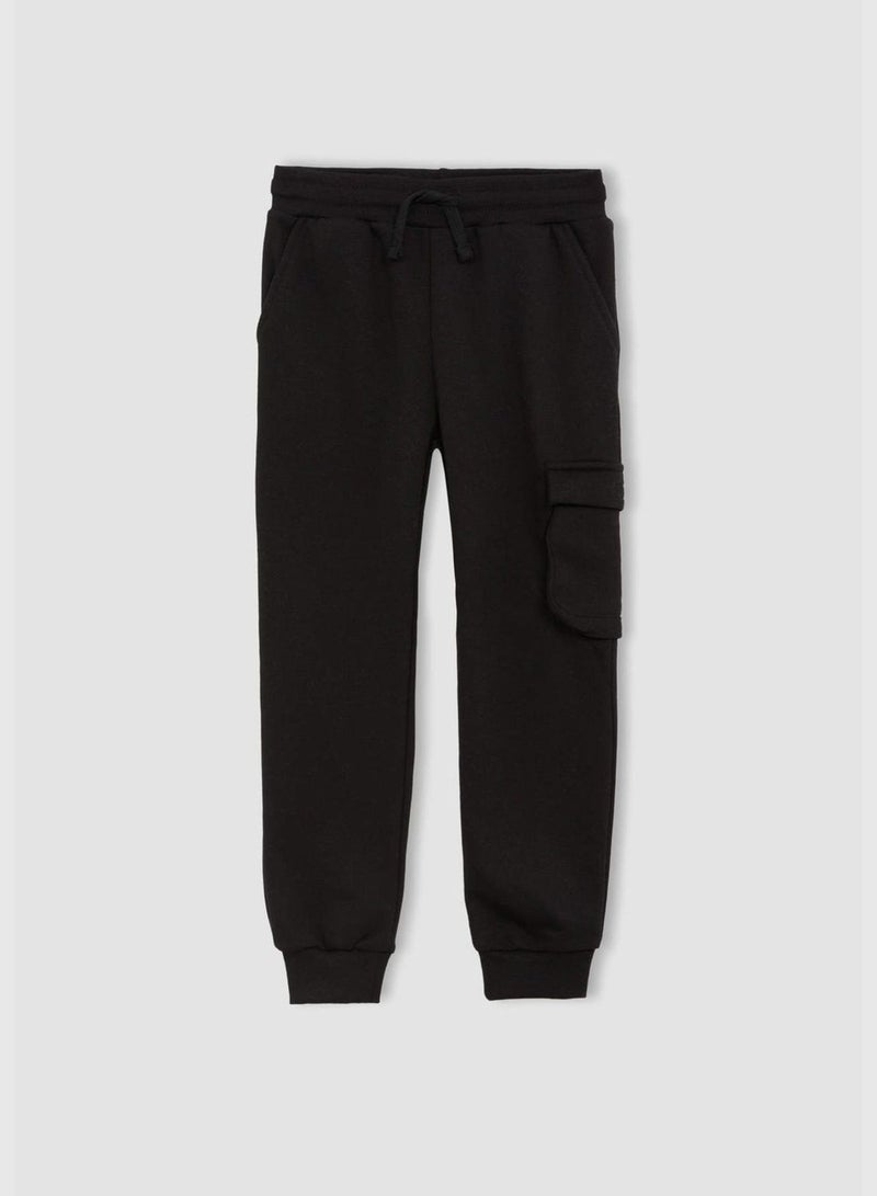 Regular Fit Shirred Knitted Jogger