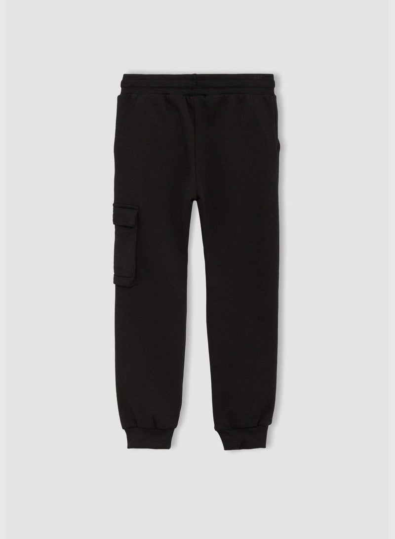 Regular Fit Shirred Knitted Jogger