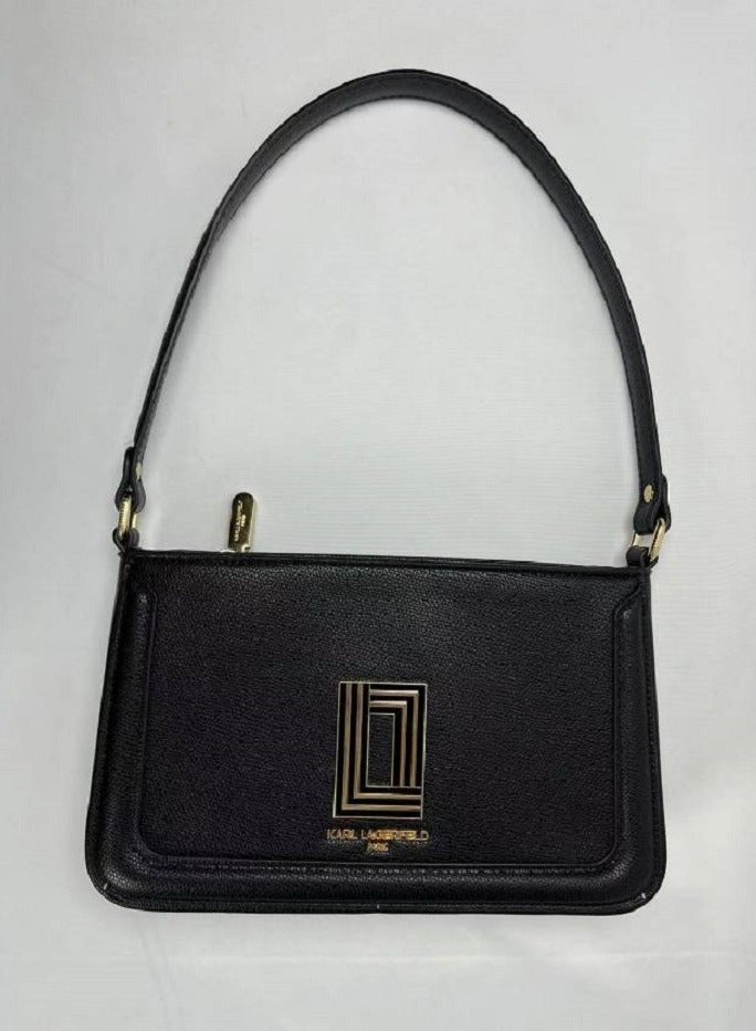 Karl Lagerfeld Simone Demi Leather Top Handle Bag