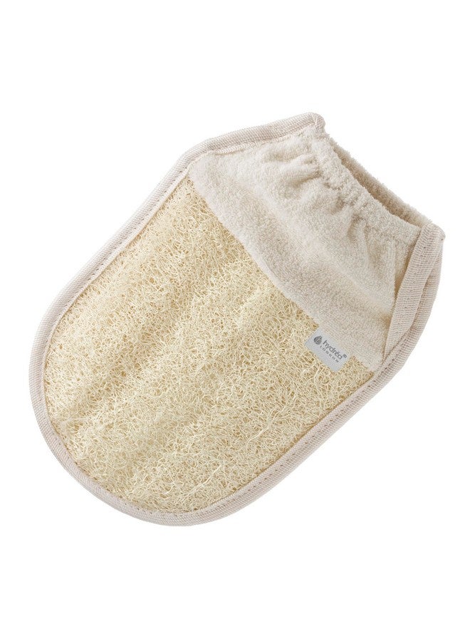 Exfoliating Glove Organic Egyptian Shower Loofah & Dualsided Face Mitt Exfoliator Body Scrubber For Men & Women Dead Skin Cell Remover & Bath Scrub For Deep Exfoliation & Detox