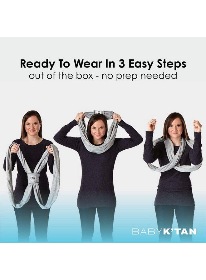 Aby K'Tan Baby Carrier: 1 Easy Pre Wrapped Soft Slip On No Rings No Buckles 5 In 1 Baby Sling Gift The Best Hands Free Infant Wrap For Newborn To Toddler Up To 35Lb (See Size Chart)