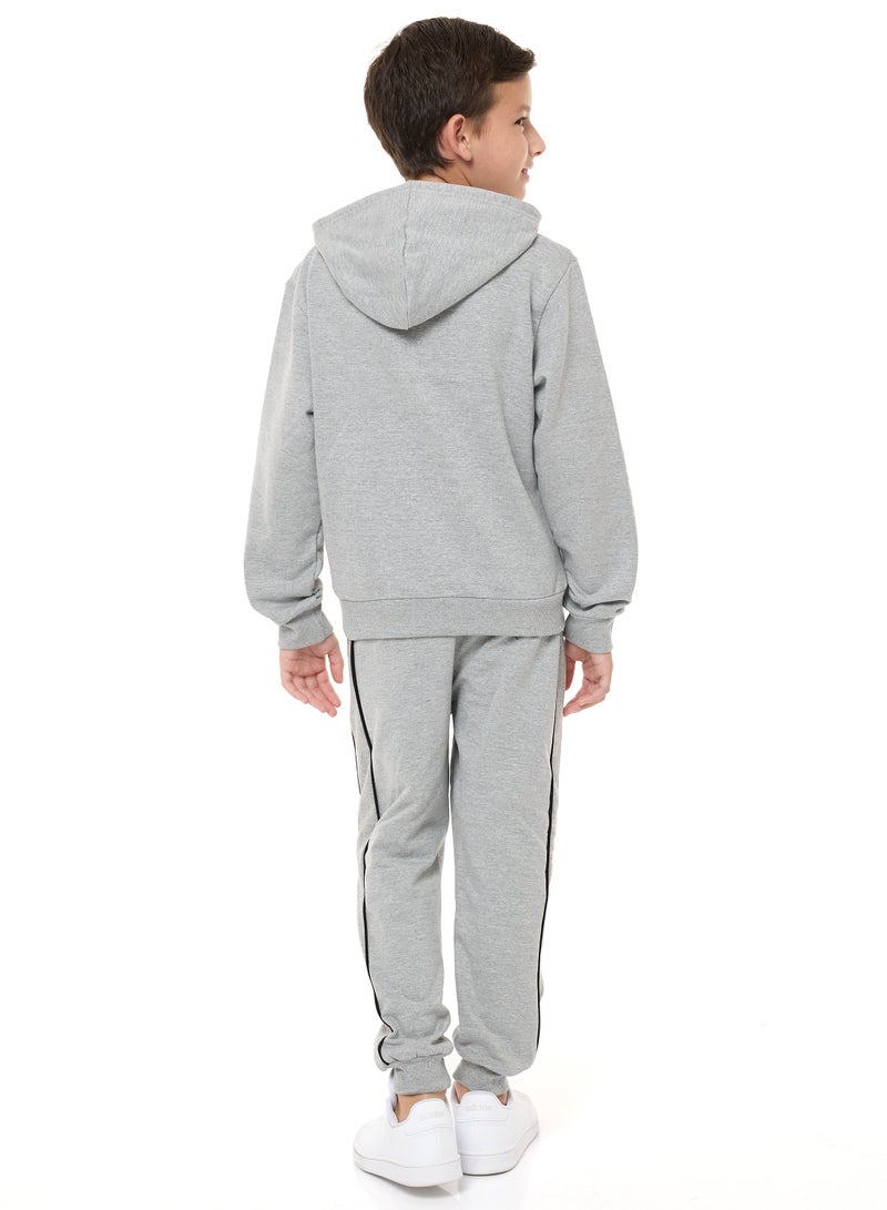 Boys' 2-Piece Hoodie and Jogger Set (8-14 yrs) Grey