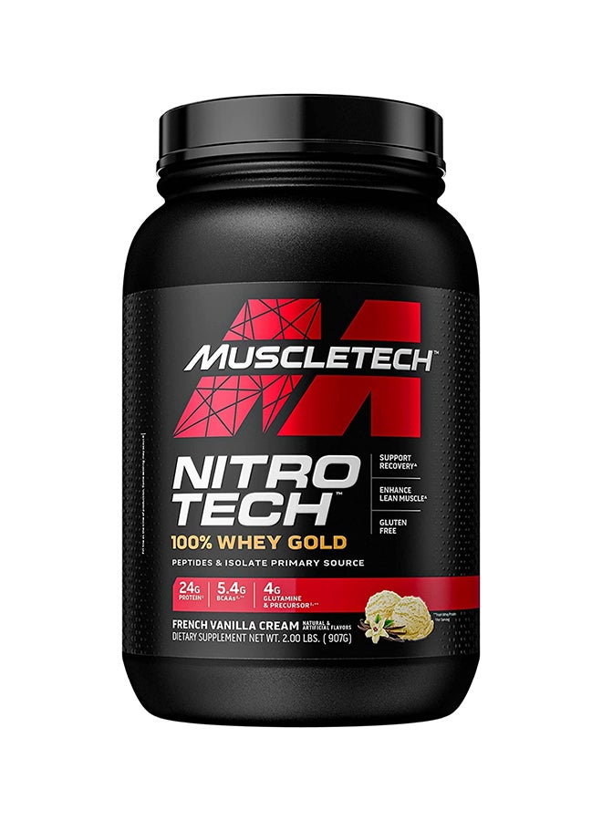 MuscleTech Nitro Tech 100% Whey Gold French Vanilla Cream 2lbs US (RB)