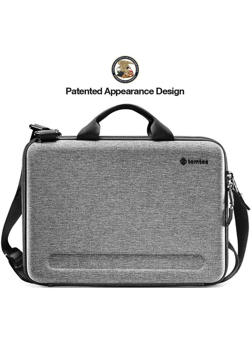 FancyCase-A25 16 inch Hardshell Laptop Shoulder Bag Case for New MacBook Pro M3 M2 M1 Pro/Max A2991 A2780 A2485 A2141 2024-2019, Organized Shoulder Bag with Tablet Pocket for Up to 12.9 Inch iPad Pro