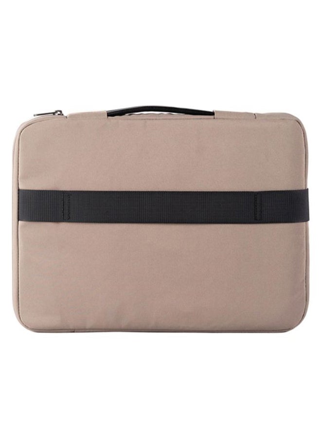 Portable Suitcase Belt Carry Case For 13.3-Inch Laptop Khaki