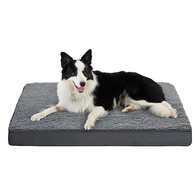 All-Season Washable Pet Bed for Large Dogs Dark gray