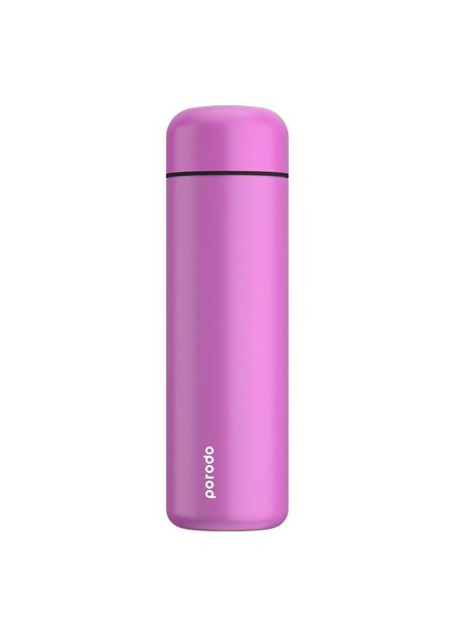 Smart Water Bottle Cup with Temperature Indicator, 500ml / up to 12 Hours of Thermal Insulation/ Sports Drink Flasks/ 365 Days Battery Life -Pink