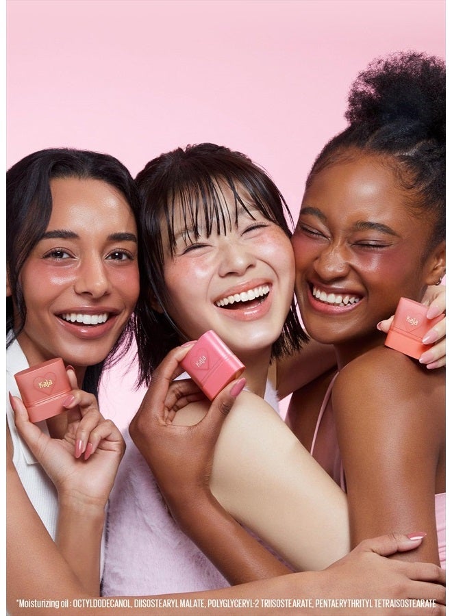 Dewy Bar - Creamy Multi-Stick Blusher & Lip Balm, Korean Cream Blush Stick for Cheeks and Lips, 45% Moisturizing Oil, Apple Extract, Vitamin-Hyaluronic Acid Infused, 05 Cranberry Cooler,10g