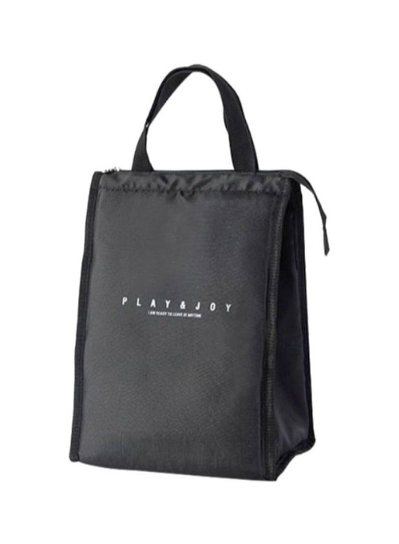 Thermal Insulated Lunch Bag Black 35 x 24.5 x 15cm