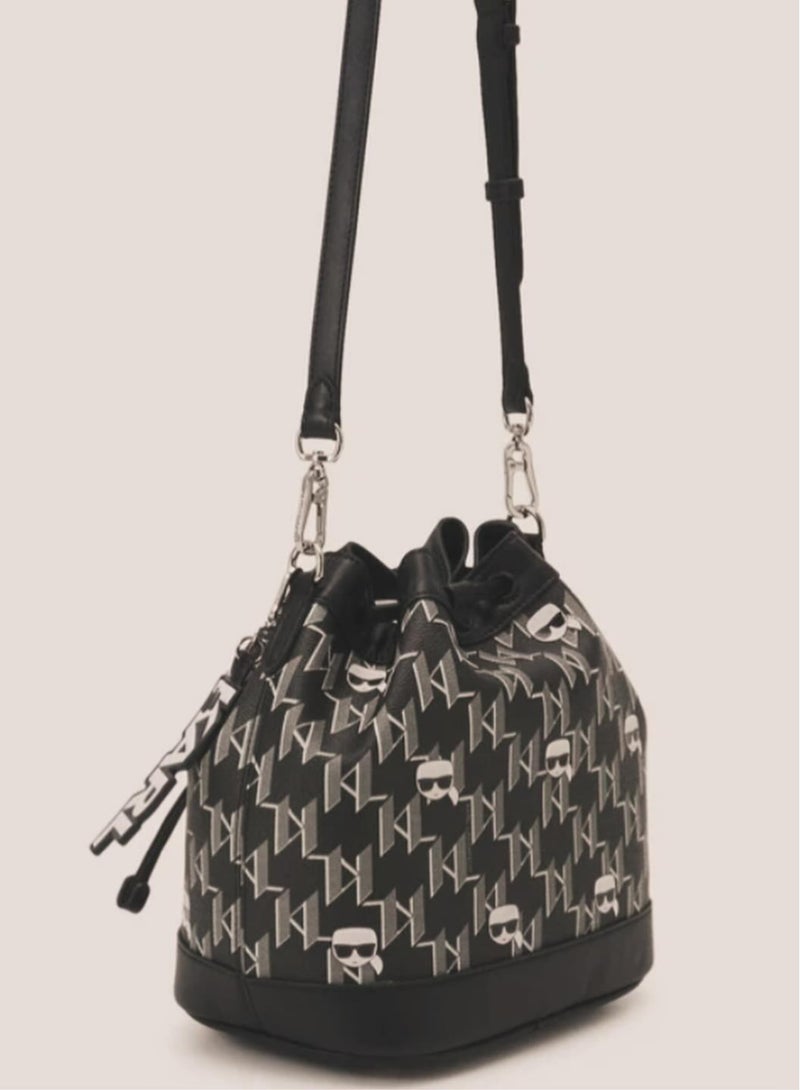 Karl Lagerfeld Paris Monogram Bucket Bag