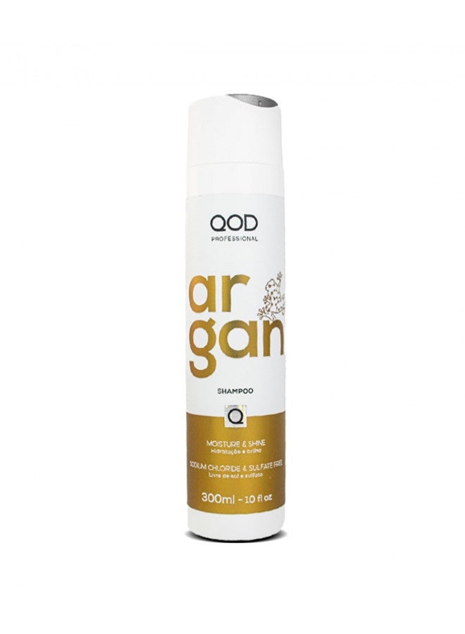 Qod Argan Shampoo 300Ml- 10Fl Oz/For Dry, Damaged, Frizzy And Dull Hair/Promotes Shine And Softness