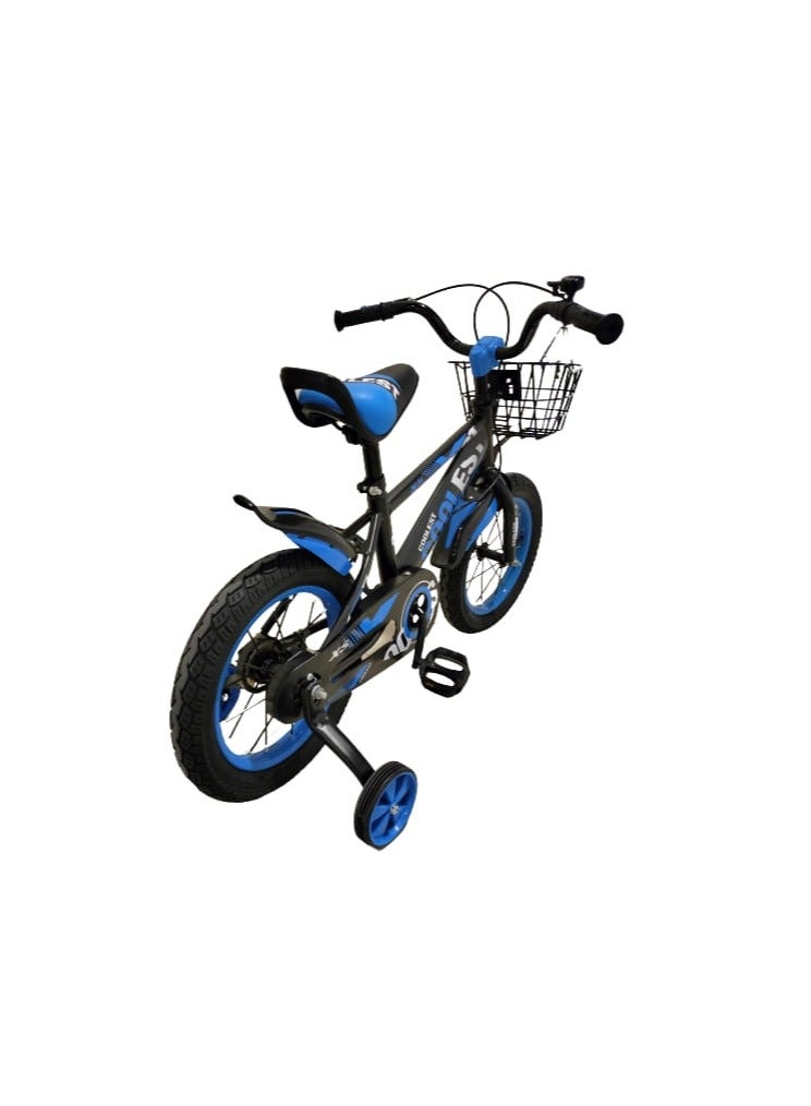 Children Bicycle 20 Inches with Age 7-10 Years Training Wheels basket bell Blue color