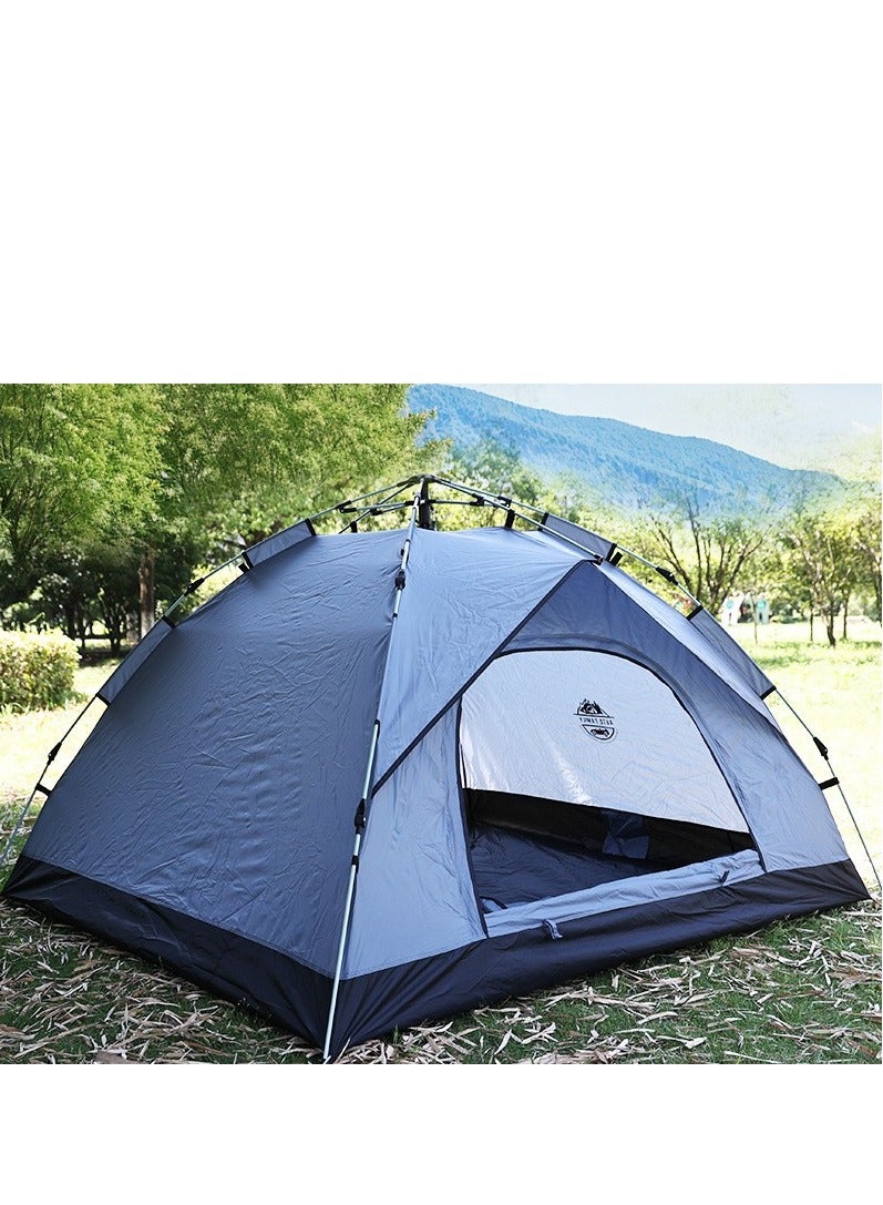 Premium Camping Tent Grey, Lightweight Portable Tent, Outdoor Camping Waterproof