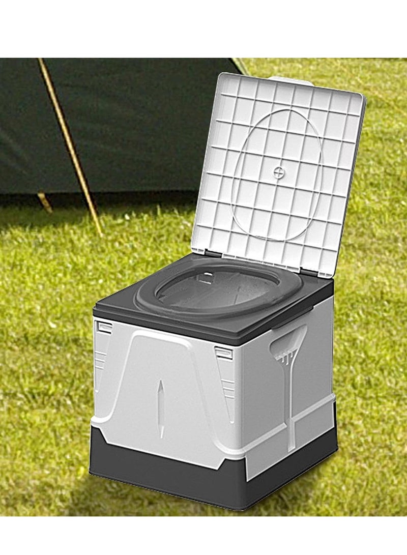 Foldable Camping Potty with Lid, Travel Storage Box for Camping Hiking Boat Trips Beach