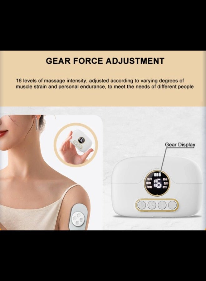 Mini Pulse Cervical Massager-Portable Neck Shoulder Waist Back Body Physiotherapy Device Compact Electrotherapy Unit