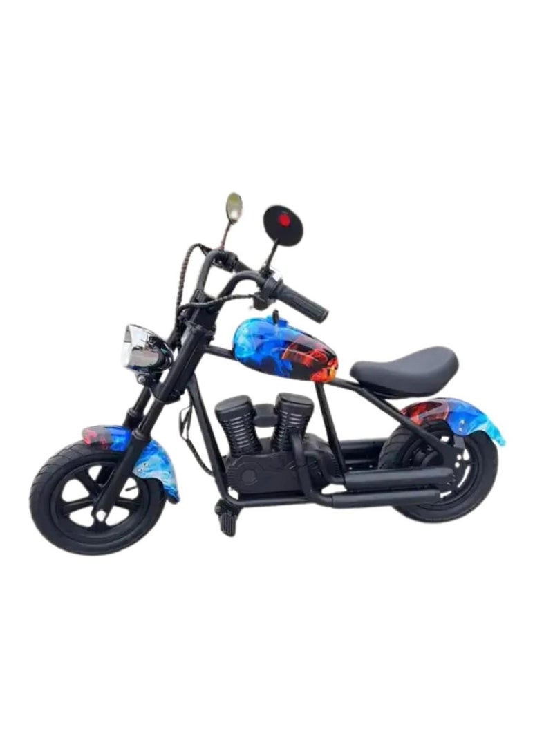 Electric Motorcycle for Kids 12'' Pneumatic Tires with Speaker Simulated Fog Display 16km/h Max Speed