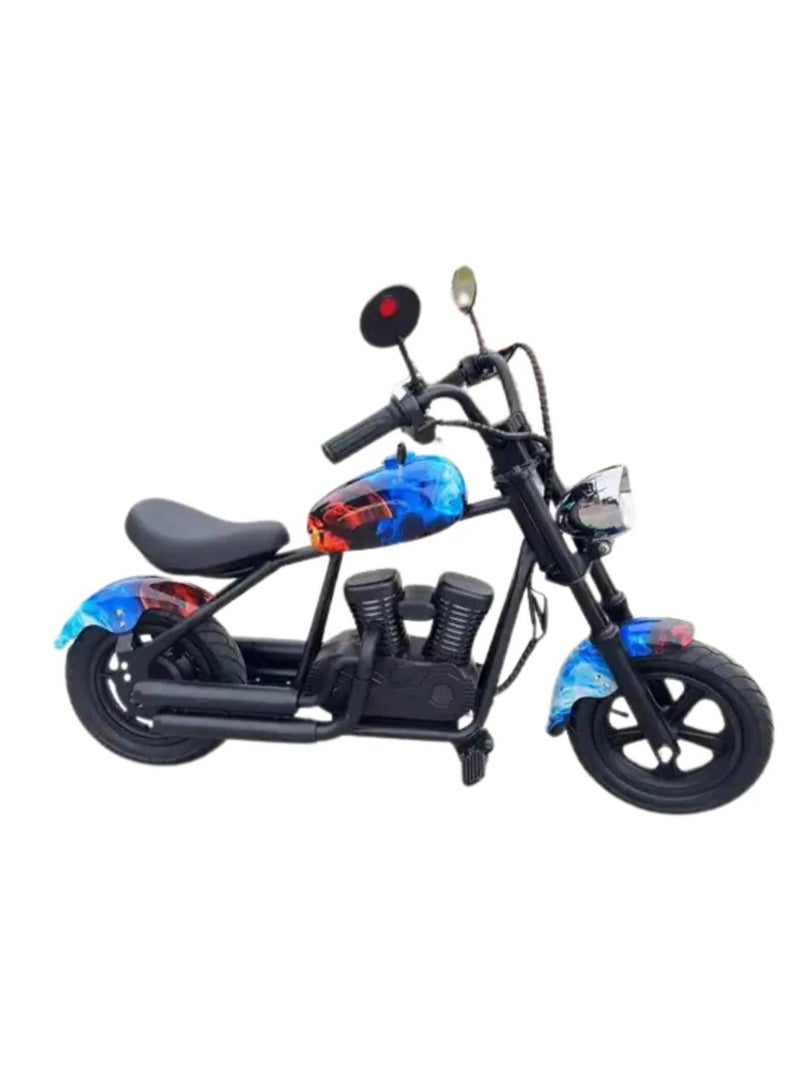 Electric Motorcycle for Kids 12'' Pneumatic Tires with Speaker Simulated Fog Display 16km/h Max Speed