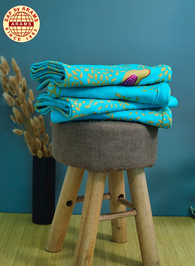 Elegant 6-Piece Printed Bath Towel Set - 70x120 cm, 400 GSM, Stylish Design