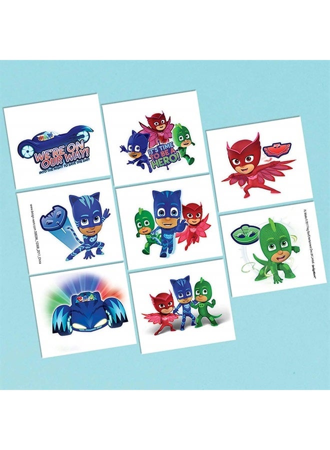 Vibrant Multicolor PJ Masks Tattoo Favors - 2
