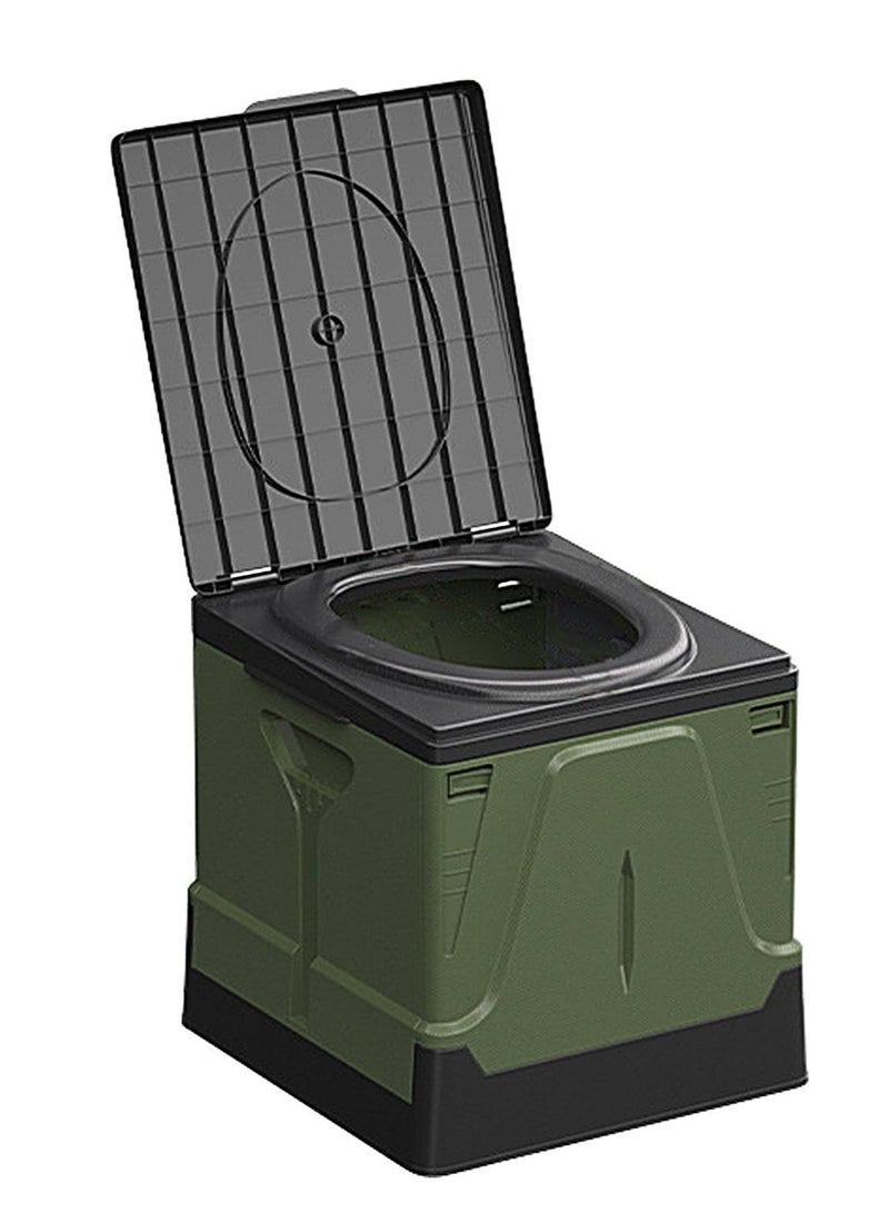 Foldable Camping Potty with Lid, Travel Storage Box for Camping Hiking Boat Trips Beach