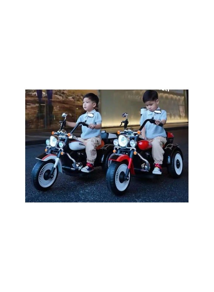 2024 New Kids Tricycle 3 Wheel Riding Toy for 2 to 4 Years Old Children Rechargeable Dual Drive Big Battery Light Music