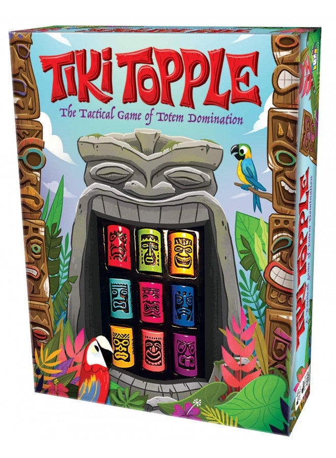 Gamewright Tiki Topple - The Tactical Board Game Of Totem Domination Board Game Multi-Colored, 5