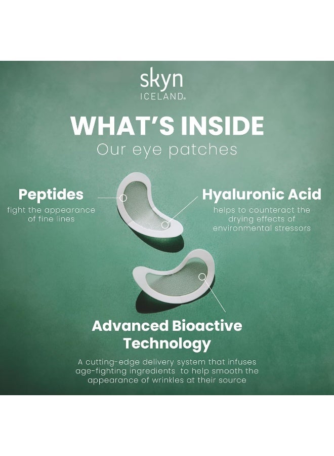 Skyn Iceland Dissolving Microneedle Under Eye Patches With 39% Hyaluronic Acid & Peptides. No Slip Eye Mask To Firm and Reduce Wrinkles & Fine Lines, 1 Pair