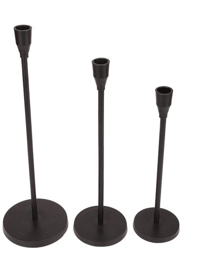 Candle Holders Set of 3 for Taper Candles, Decorative Candlestick Holder. Candlestick Holders for Taper Candles