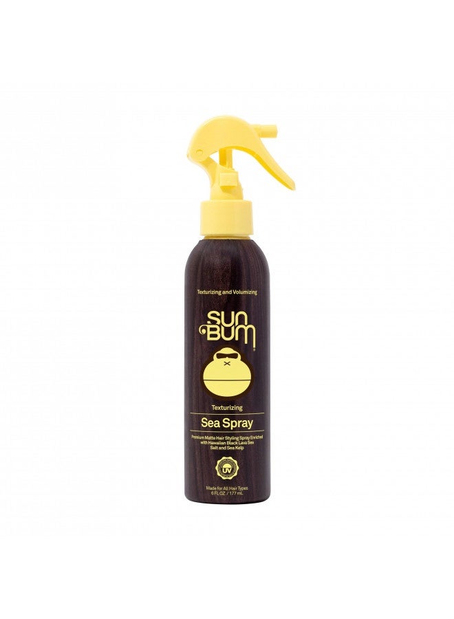 Texturizing And Volumizing Sea Salt Spray | Uv Protection With A Matte Finish | Medium Hold | For All Hair Types | 6 Fl Oz Bottle, Clear (80-41025)