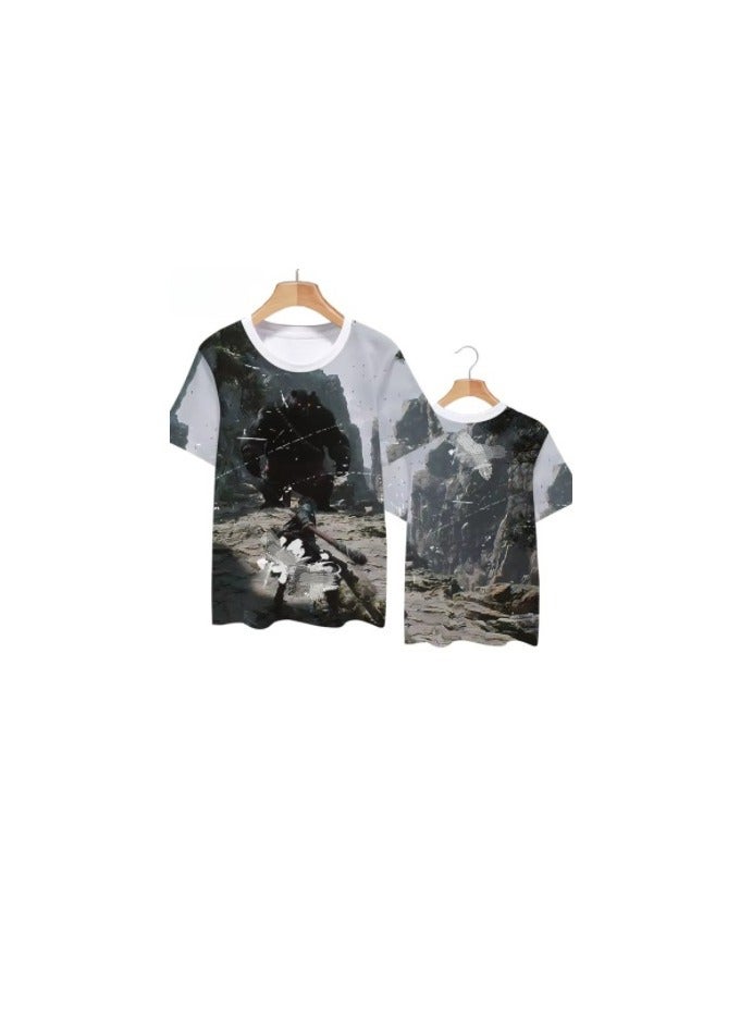 Black Mythical Printed Loose T-shirt