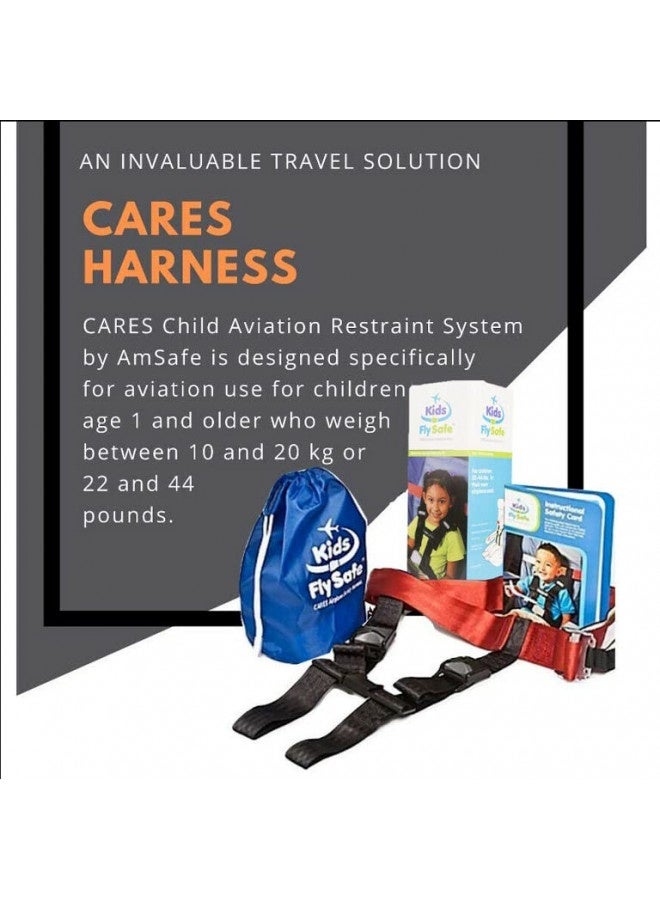 Cares Airplane Harness For Kids - Toddler Travel Restraint - Provides Extra Safety For Children On Flights - Light Weight, Easy To Store And Installs In Minutes.