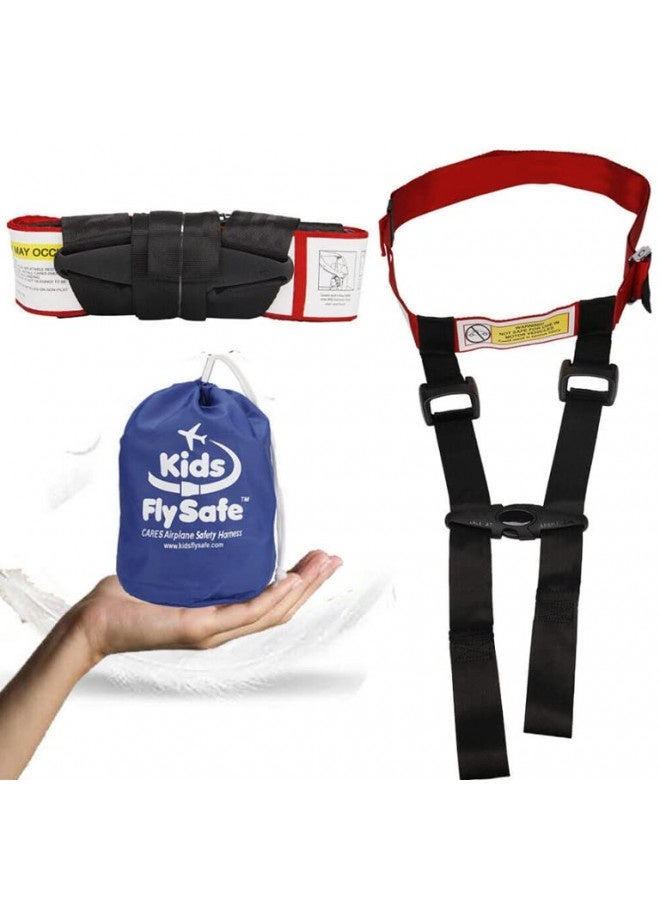 Cares Airplane Harness For Kids - Toddler Travel Restraint - Provides Extra Safety For Children On Flights - Light Weight, Easy To Store And Installs In Minutes.