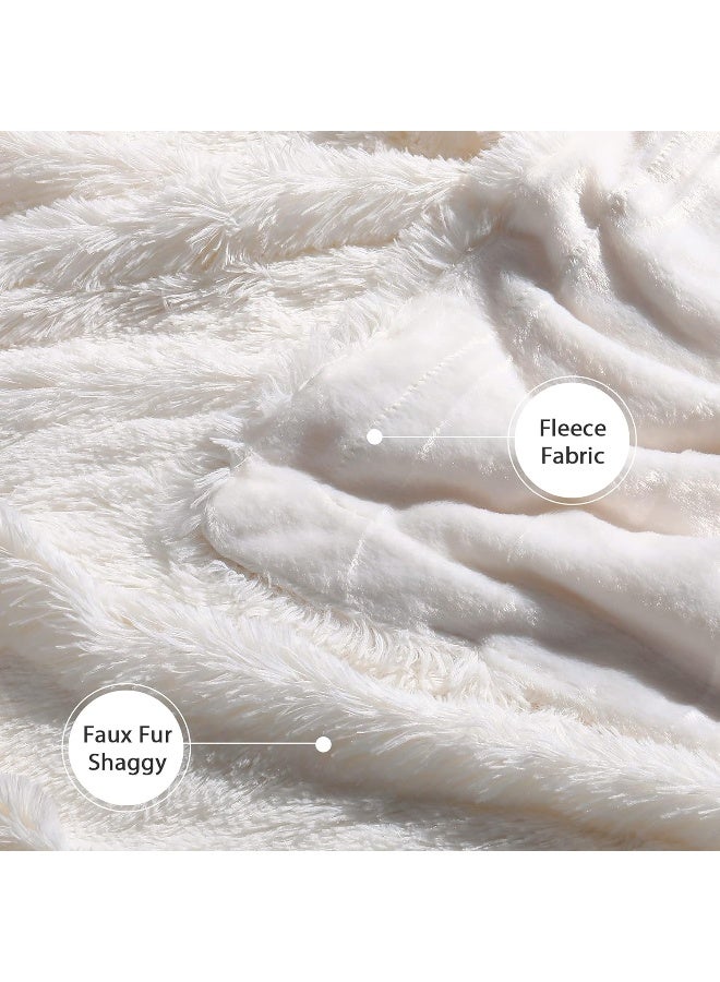 Decorative Extra Soft Fuzzy Faux Fur Throw Blanket 50