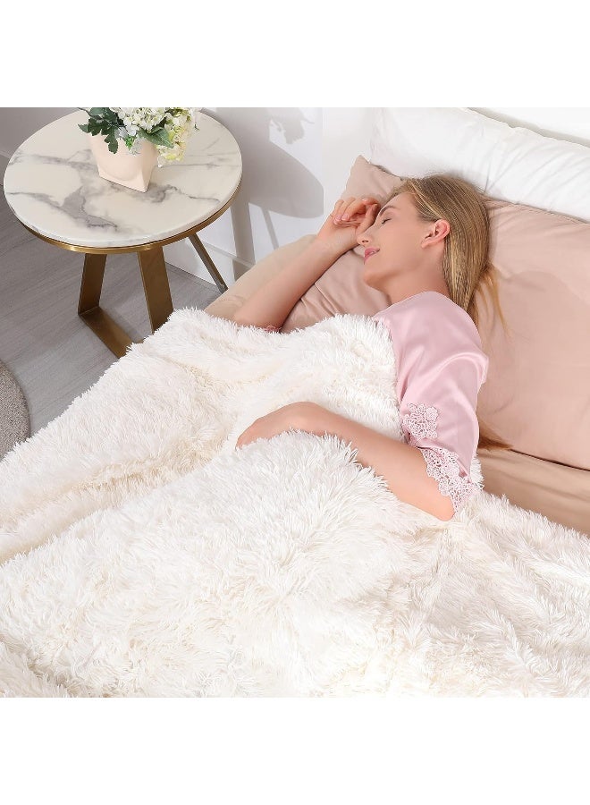 Decorative Extra Soft Fuzzy Faux Fur Throw Blanket 50