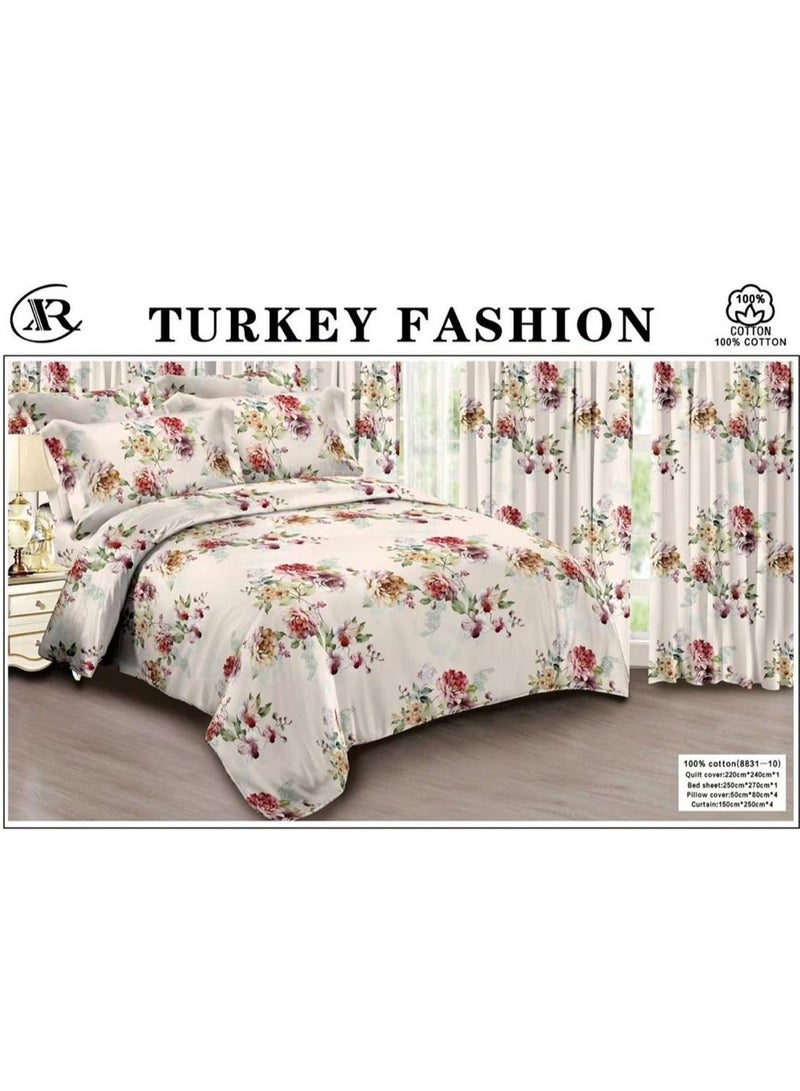Turkey 10 Piece Comforter Bedding With Sheet And Decorative Pillow Shams