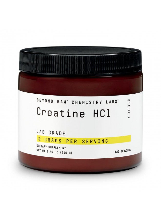 BEYOND RAW Chemistry Labs Creatine HCl Powder | Improves Muscle Performance | 120 Servings