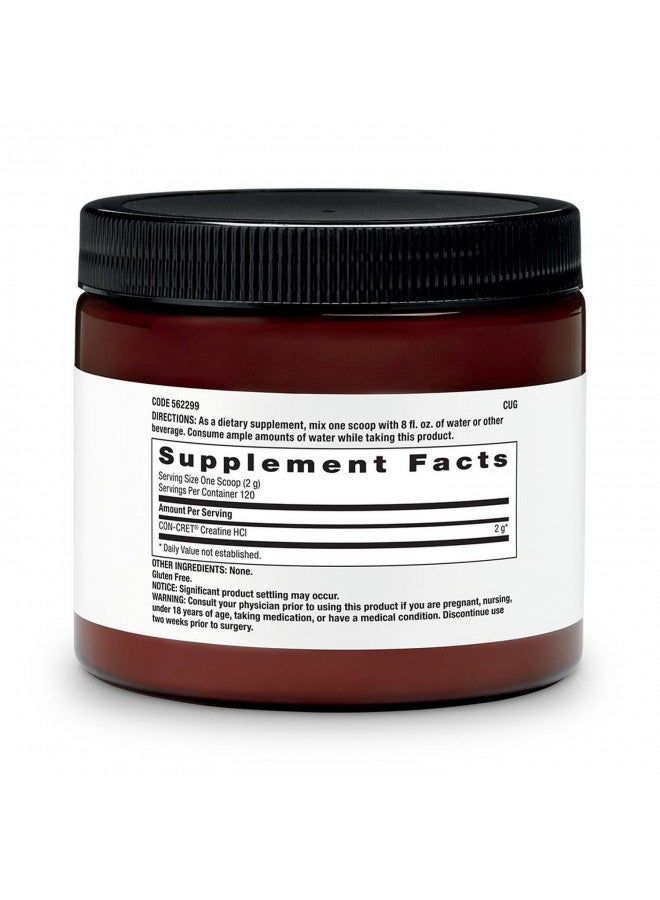 BEYOND RAW Chemistry Labs Creatine HCl Powder | Improves Muscle Performance | 120 Servings