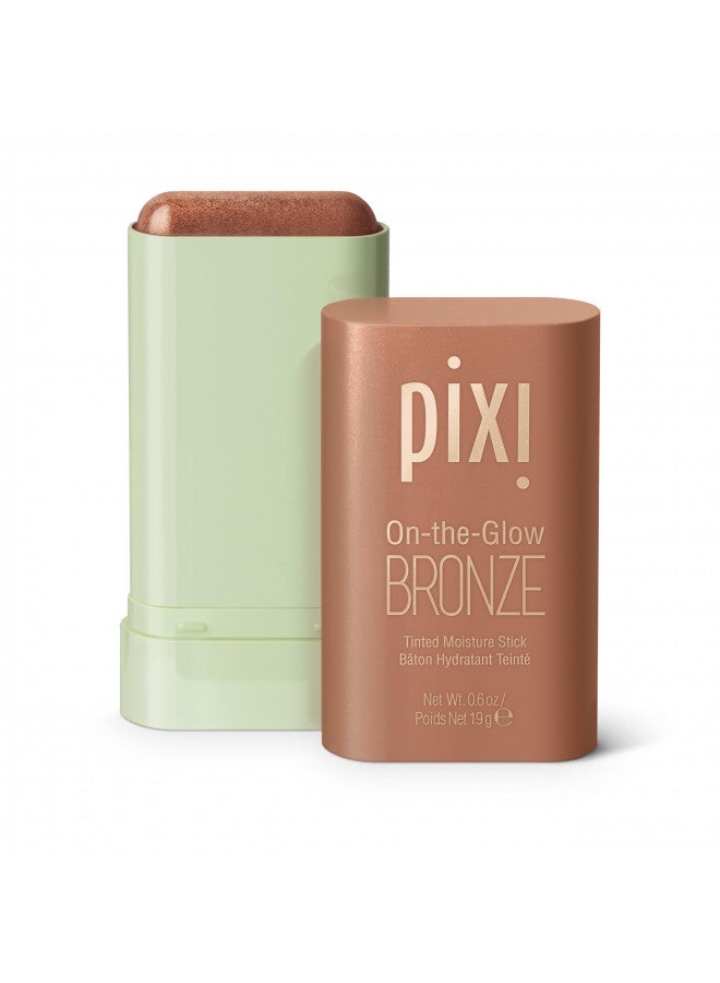 On-The-Glow Bronze - Richglow, Hydrating Tinted Moisture Bronzer Stick With Ginseng, Aloe Vera & Fruit Extracts, For Cheeks & Lips, 19G / 0.6Oz, Paraben-Free