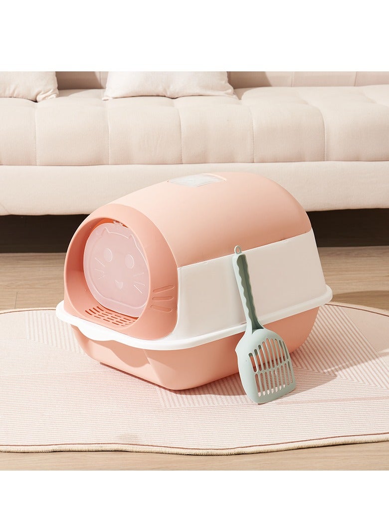 Cat Litter Box Fully Enclosed Large Cat Litter Box Extra Large Enclosed Cat Litter Box Pink