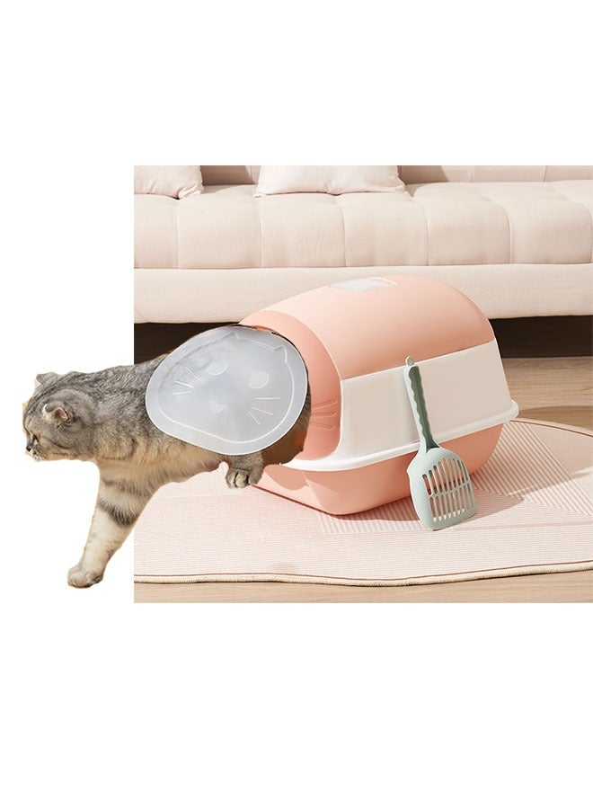 Cat Litter Box Fully Enclosed Large Cat Litter Box Extra Large Enclosed Cat Litter Box Pink