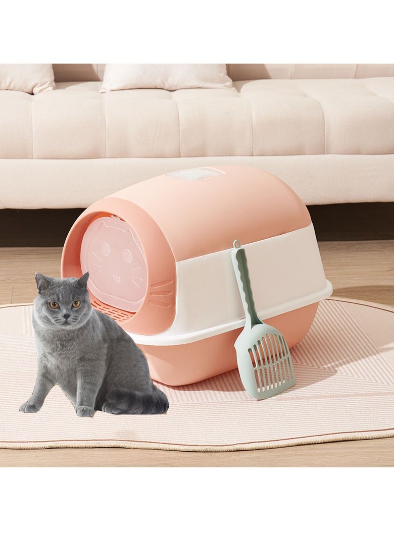 Cat Litter Box Fully Enclosed Large Cat Litter Box Extra Large Enclosed Cat Litter Box Pink