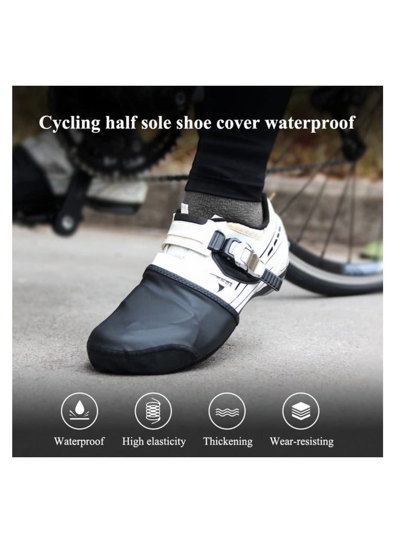 Cycling Toe Covers, 1 Pair Shoe Covers for Cycling Mountain Bike Cold Weather, Keep Feet Warm, Easy to Put, Waterproof, Wear-Resistant and Non-Slip, Winter Mtb Shoes for Men Women Black (Xl-XXl)