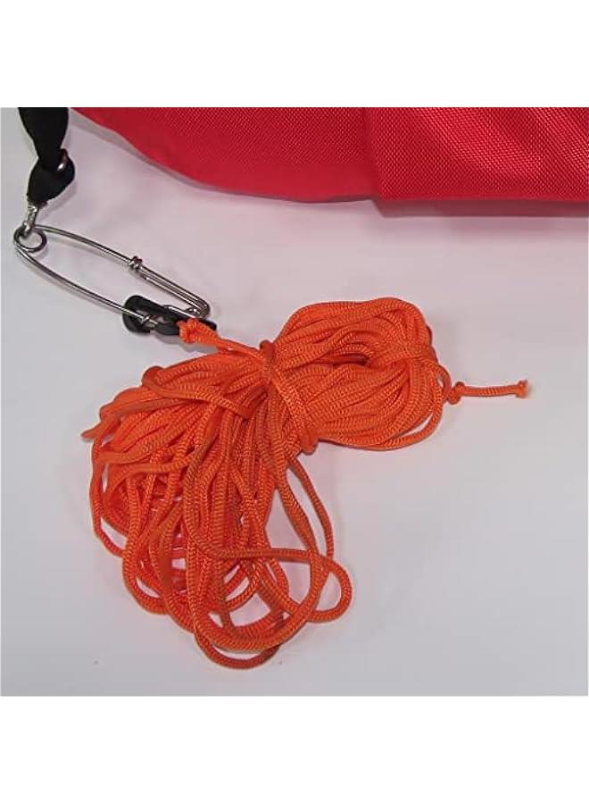 Durable Spearfishing Torpedo Buoy Premium Scuba Snorkeling Diver Below Float High-Visibility Reflective Flag Safety Gear