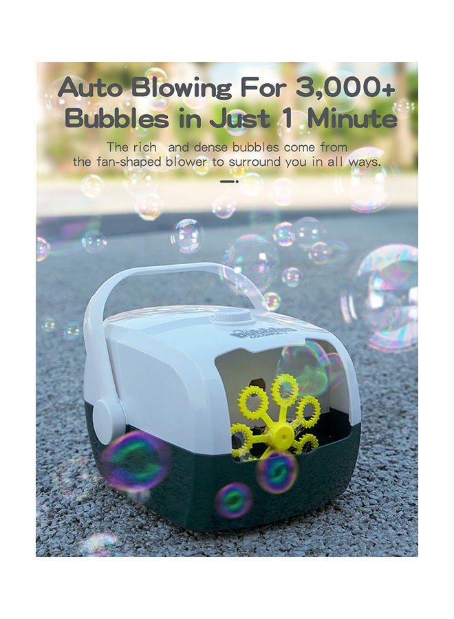 Kids Suitcase Shape Electric Bubble Blower 28.8*13.2*18.3cm