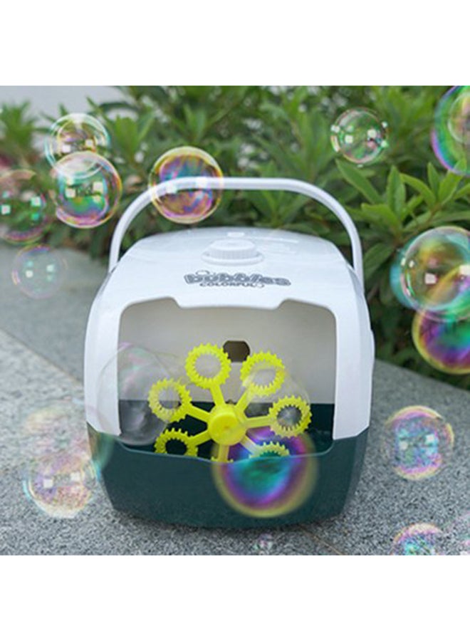 Kids Suitcase Shape Electric Bubble Blower 28.8*13.2*18.3cm