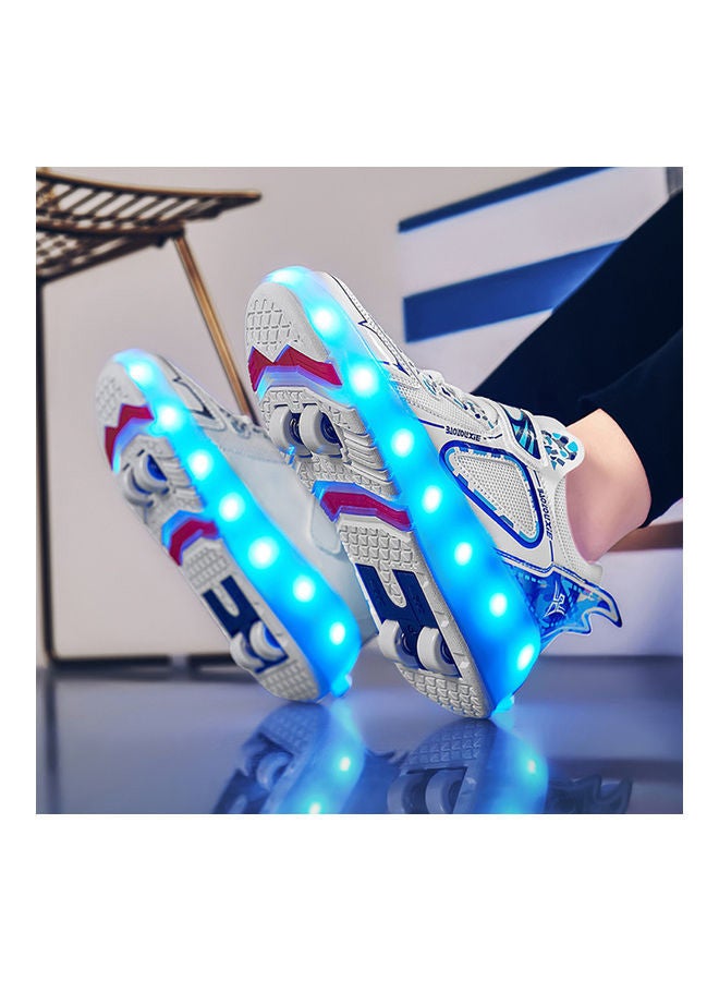 Rechargeable Roller Skate Shoes With LED Light And Accessories