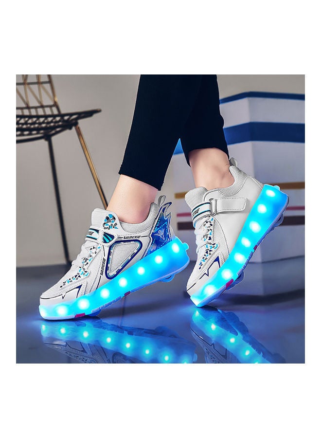 Rechargeable Roller Skate Shoes With LED Light And Accessories