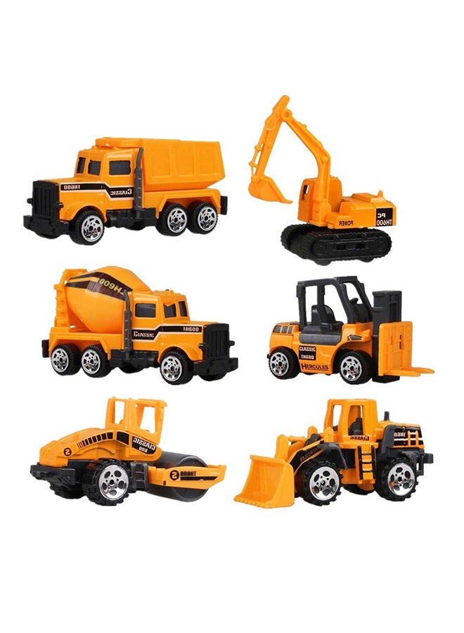 6-Piece Construction Truck Set Multicolour