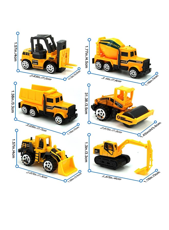 6-Piece Construction Truck Set Multicolour